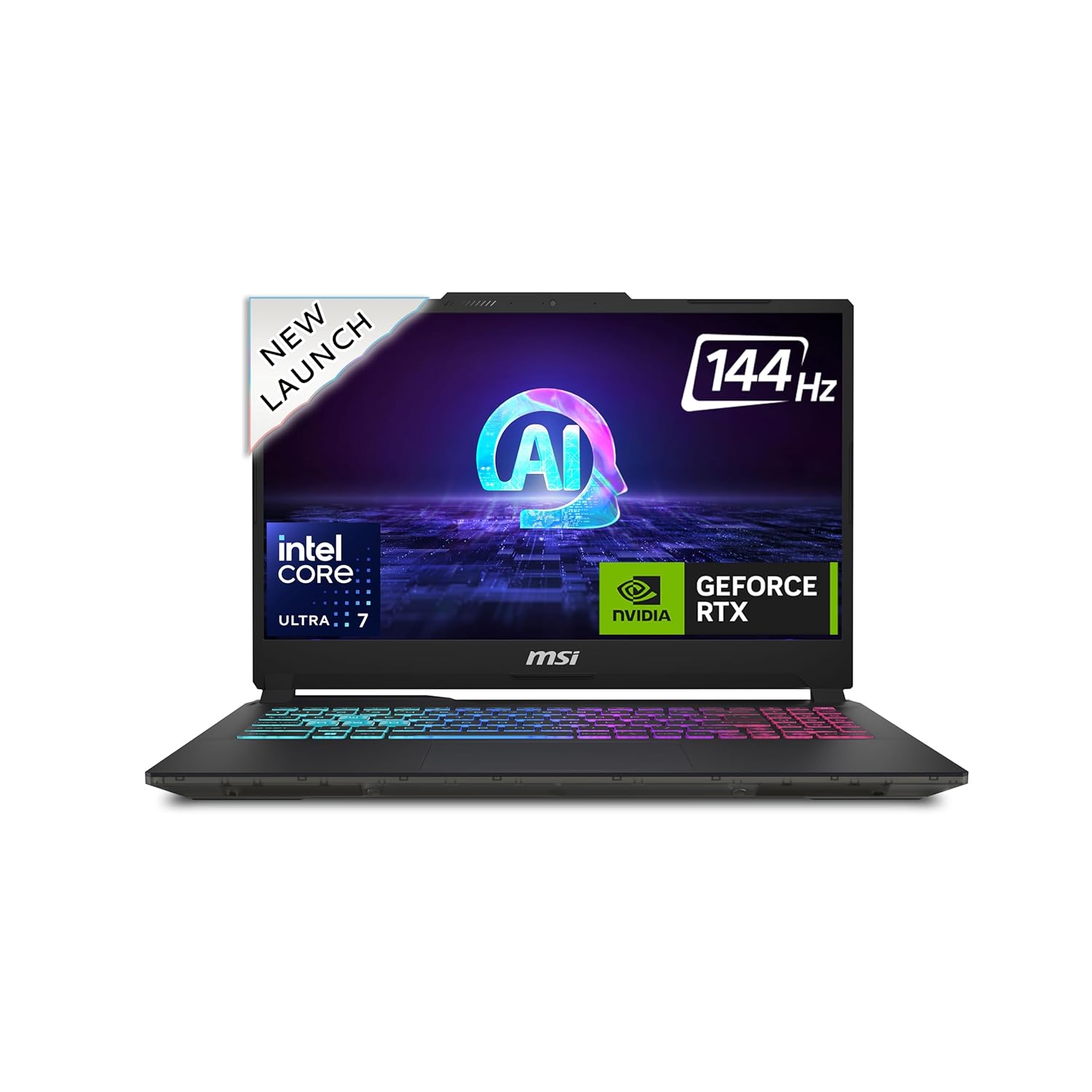 MSI Cyborg 15 with Core Ultra 7 155H and RTX 4050 – futuristic design among the Best Gaming Laptops Under Rs 1 Lakh in 2025