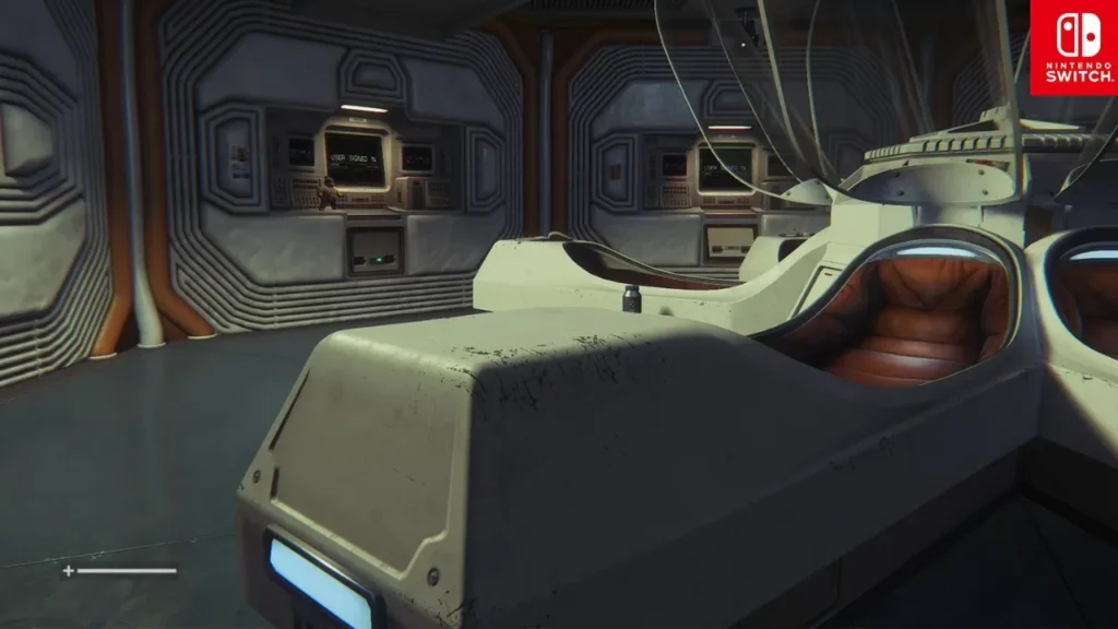 Alien: Isolation running at a crisp 1080p on the Nintendo Switch 2, showcasing the visual enhancements from the new graphics mods.