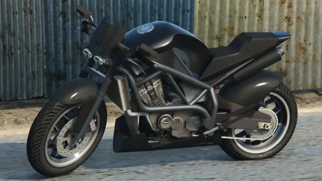 Dinka Akuma motorcycle in GTA Online, known for its speed, affordability, and reliability—an underrated pick among the fastest bikes in GTA Online.