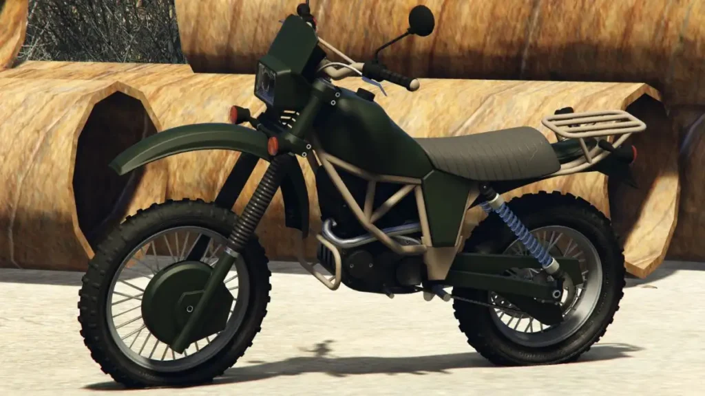 Manchez Scout off-road bike in GTA Online, known for durability and versatility among the fastest bikes in GTA Online.