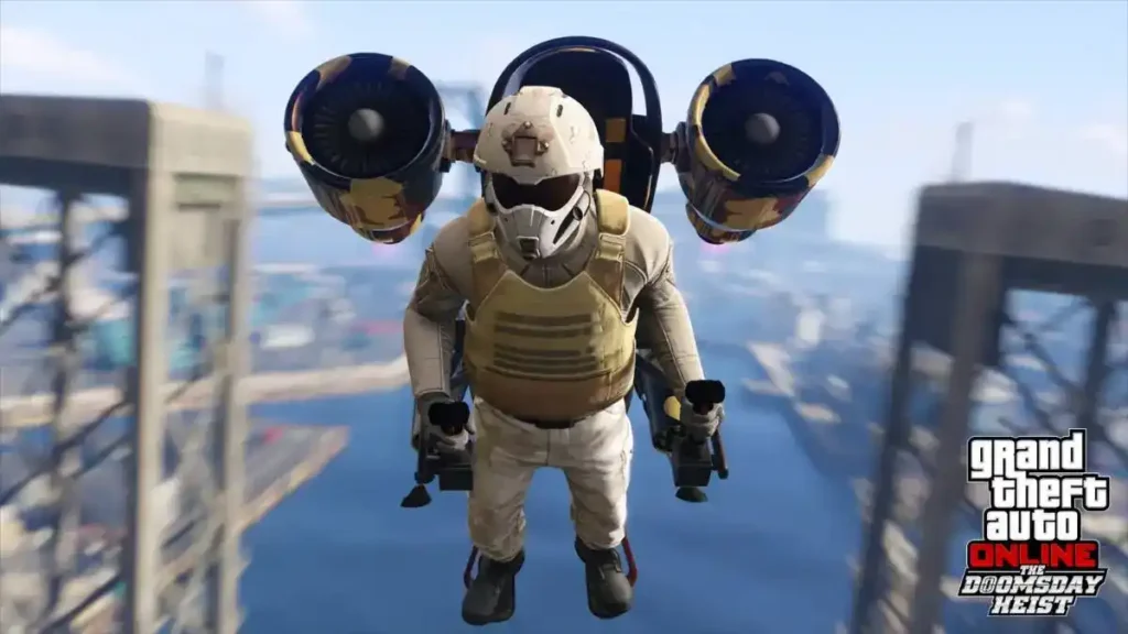 Doomsday Heist: Players operate a futuristic, submersible car during a mission from the Doomsday Heist, considered one of the best GTA V Online heists for its epic story.
